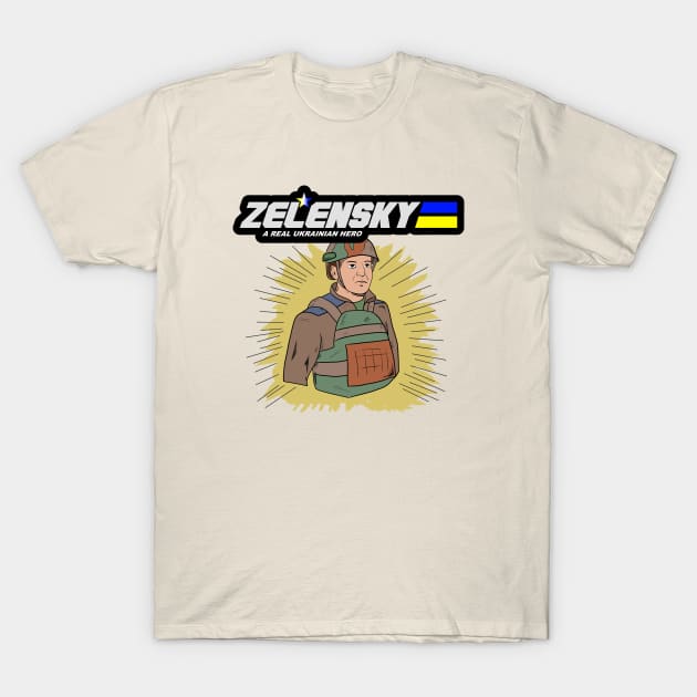 Zelensky Ukraine Hero T-Shirt by Smagnaferous